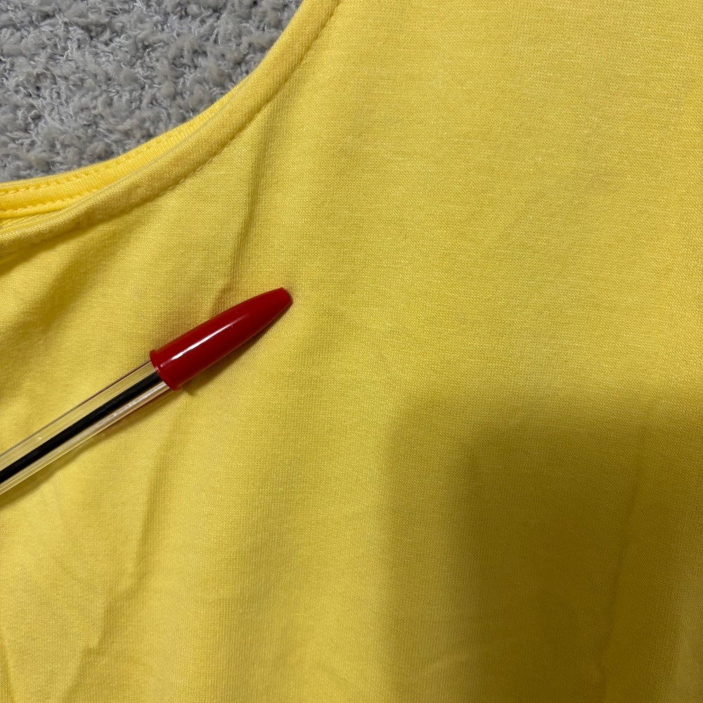 Casual Yellow Romper XXL Lightweight Lounge Summer Outfit V-Neck NWT - Picture 15 of 15